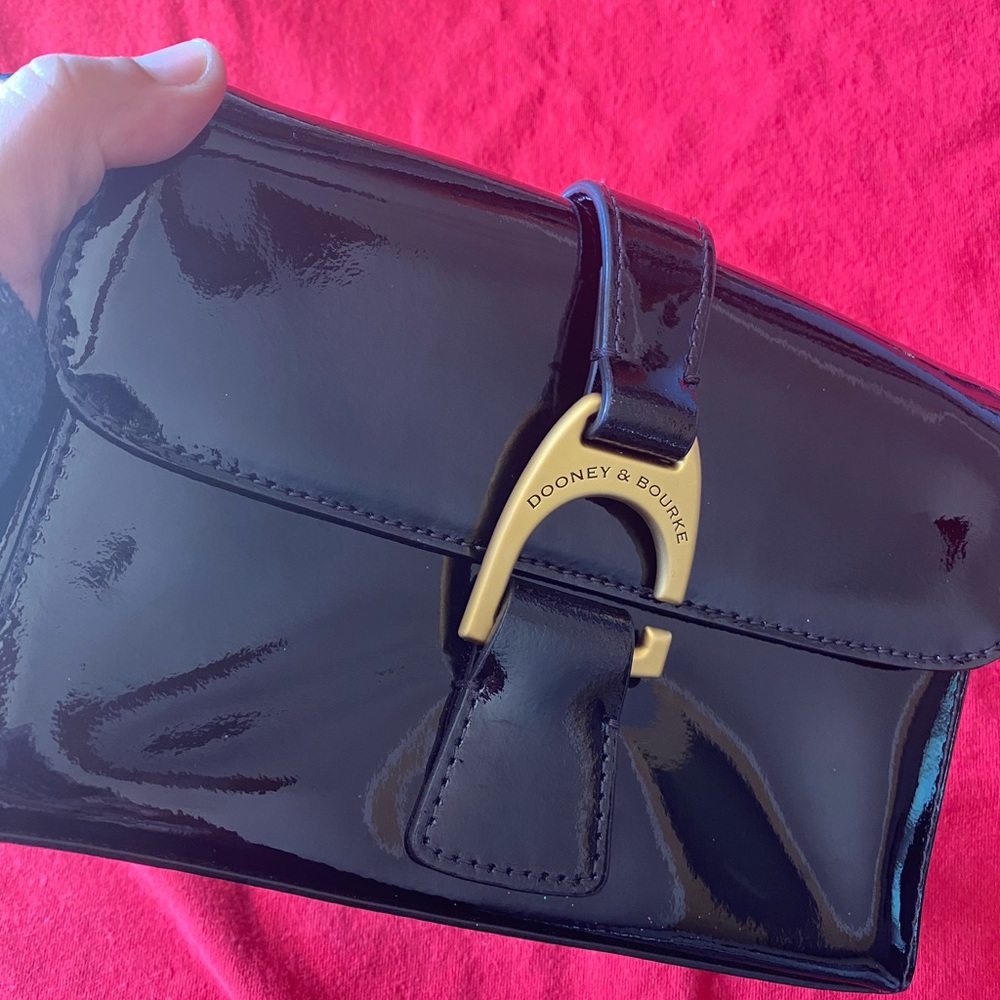 Dooney and bourke patent leather crossbody
